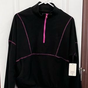 Year of Ours Mammoth Cropped Fleece Half Zip